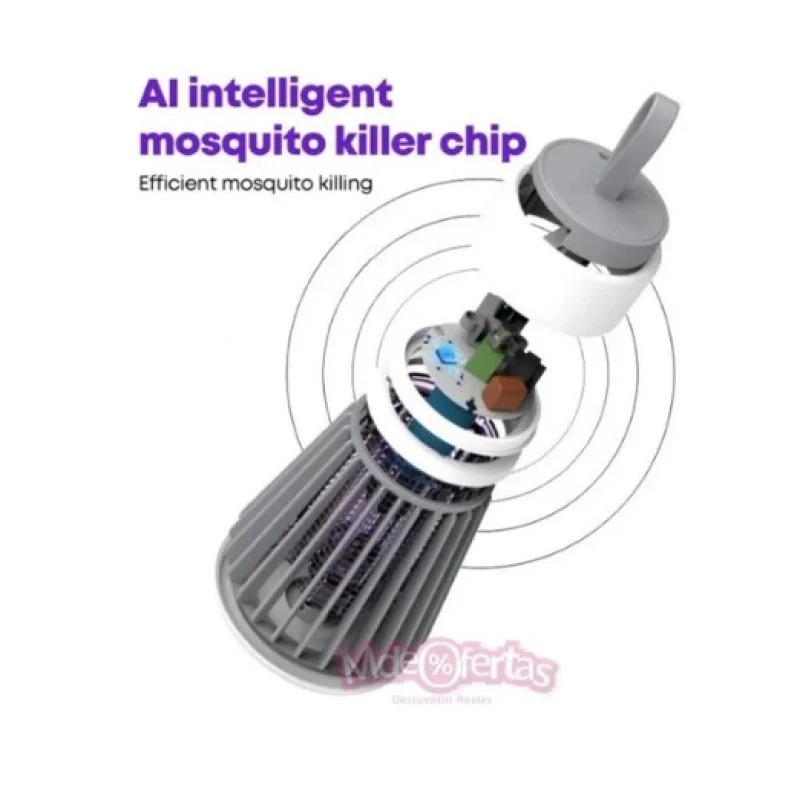 Miniatura 9 de Lampara Matamoscos Usb Repelente De Mosq